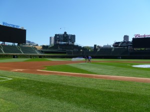 The outfield bleachers were reconstructed last winter and expanded outward towards both Waveland Ave on the LF side and Sheffield Ave on the RF side of the ballpark. All of the brick behind the ivy on the outfield wall is to be replaced this winter but the ivy will be pulled back and then reattached in the spring before Opening Day 2016.