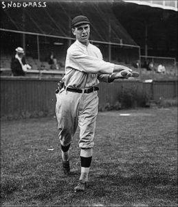 NY Giants Left Fielder Fred Snodgrass